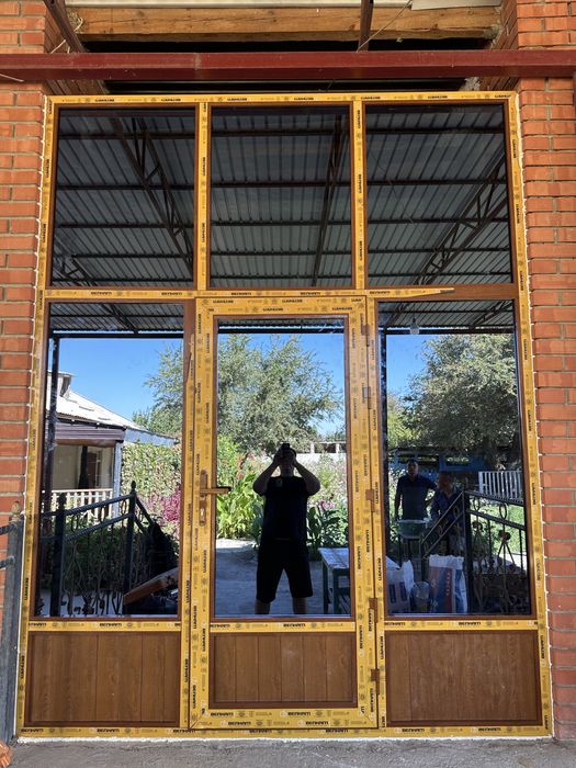 Пластиковые окна двери витражи.,