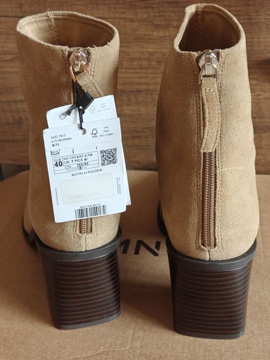 Кожени боти Манго / Mango,  естествена кожа