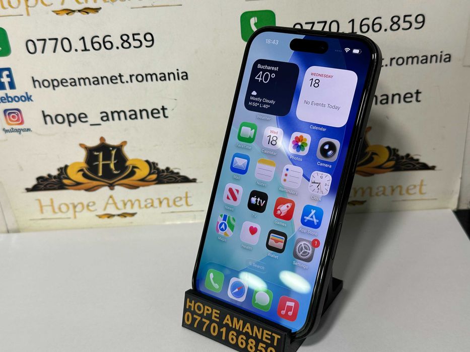 Hope Amanet P10/iPhone 16 128GB Garantie Apple