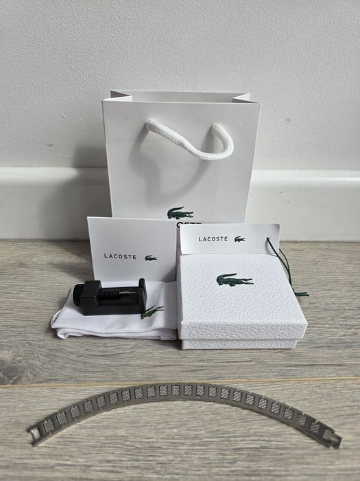 Bratara Lacoste - 21cm - Argintiu