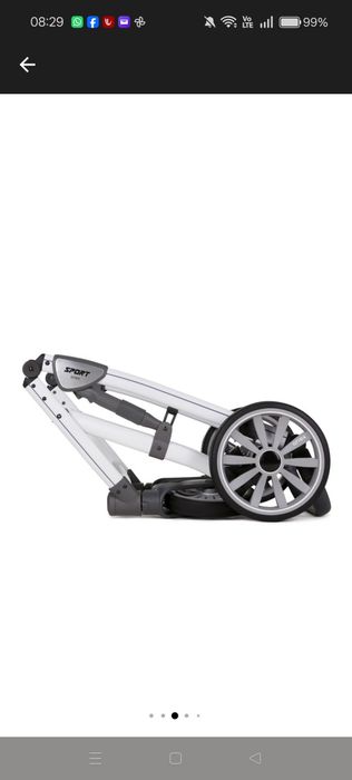 Cărucior Anex Sport 3 în 1 Nebulas Blue – set complet