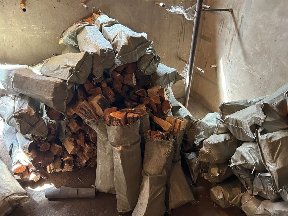 Дрова в мешках по 1,000 тг