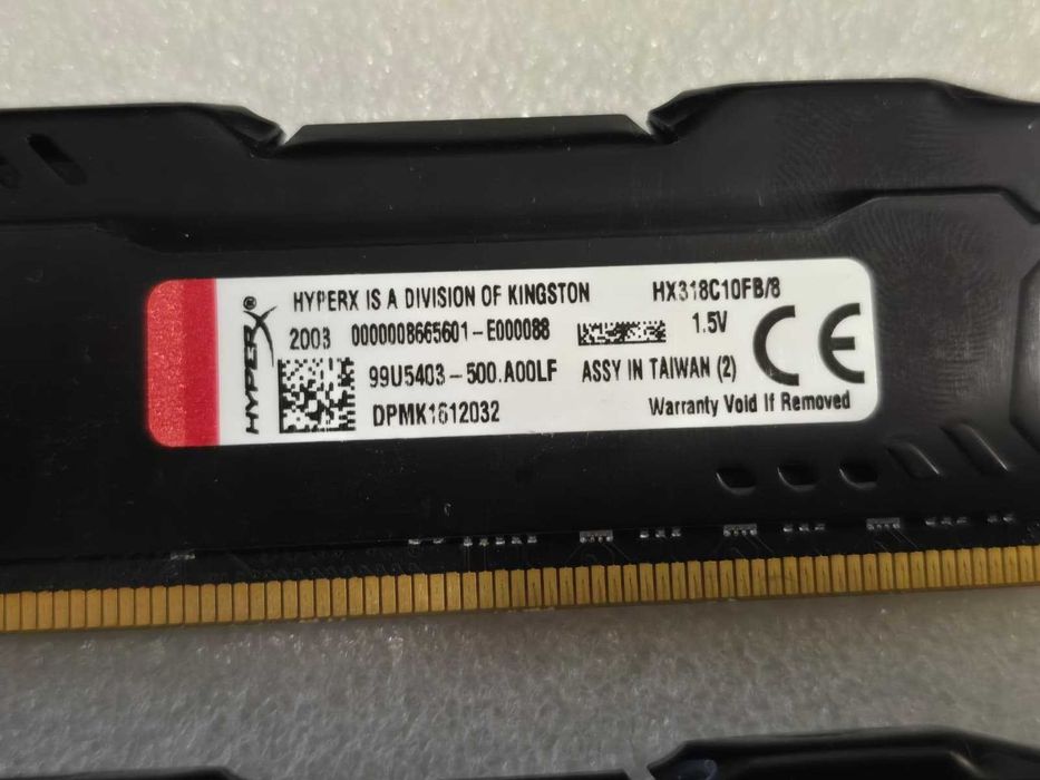 Kit Memorie RAM 16GB (2x8GB) DDR3 Kingston HyperX Fury Black, 1866MHz