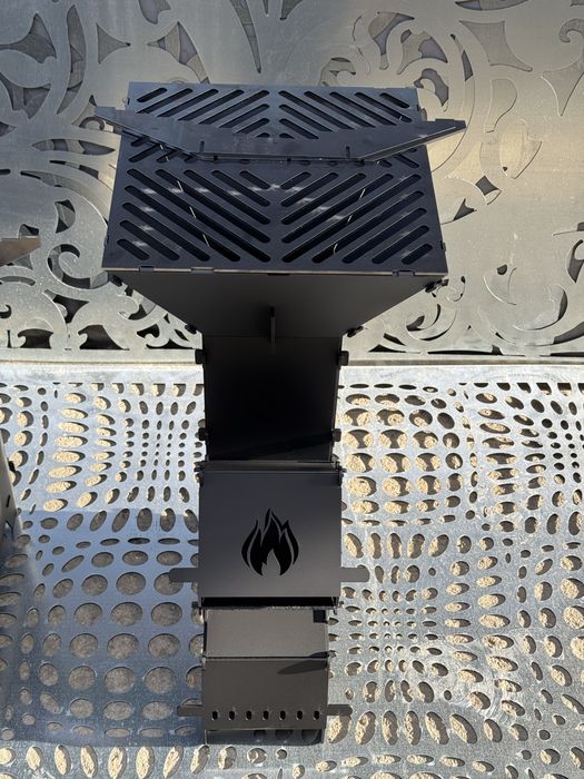 Soba tip racheta Rocket Stove Cnc  demontabila