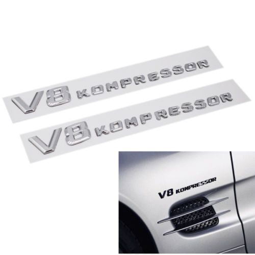 AMG емблема за багажник на Mercedes Benz - Бял Хром АМГ чисто нови