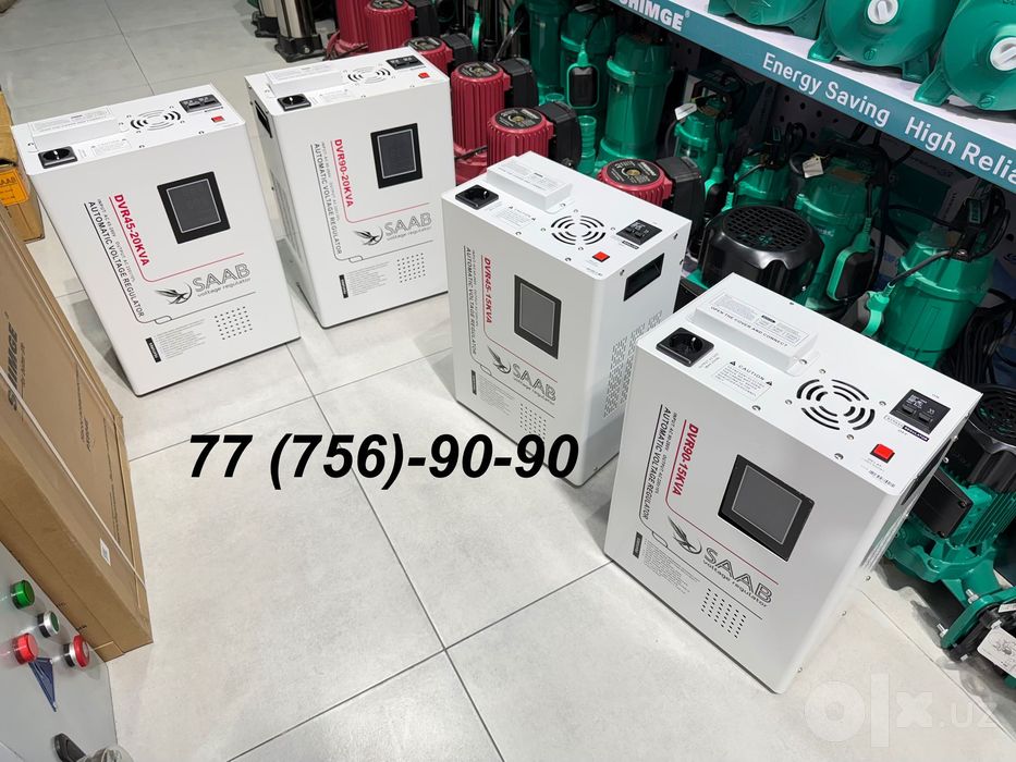 Стабилизатор напряжения | SAAB 90w dan 280w gacha 220w  DVR90-15кВт
