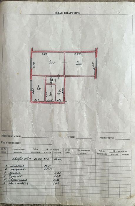 Продам квартиру район Большой чаган