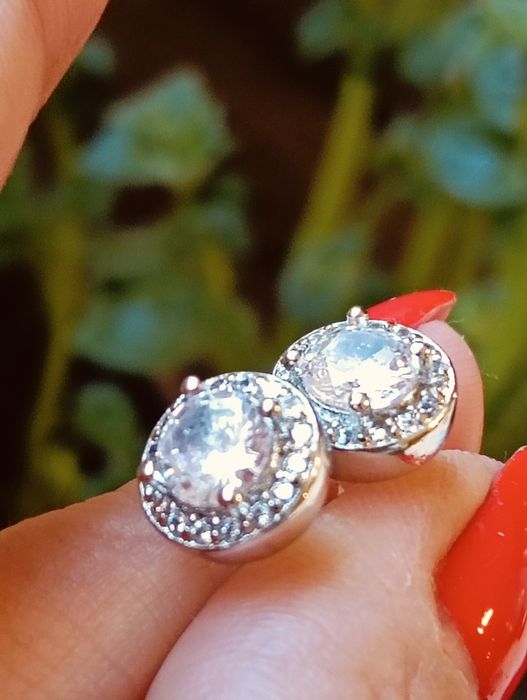 Cercei argint cu pietre zirconia