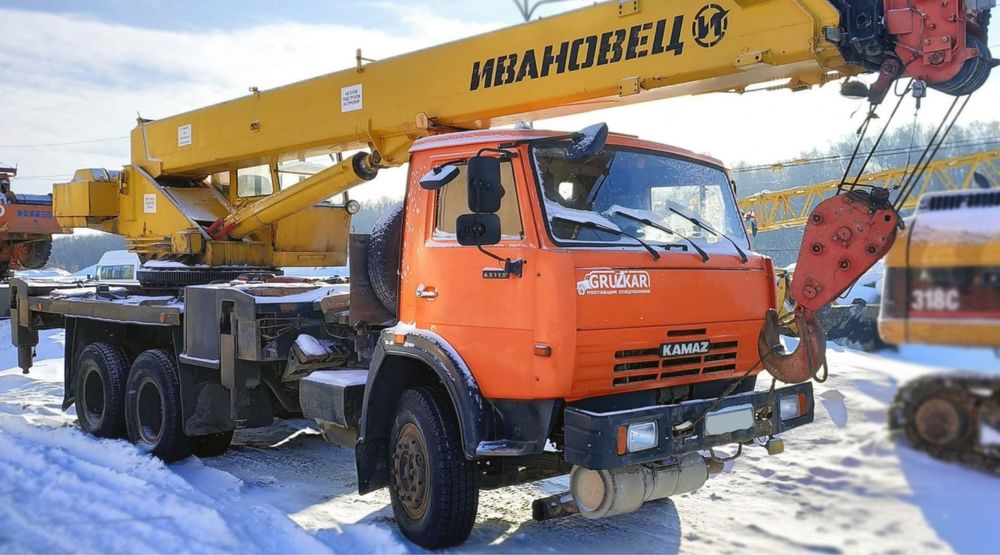 Услуга автокрана 14, 25, 35, 55, 80 тонн грузоподъёмность.