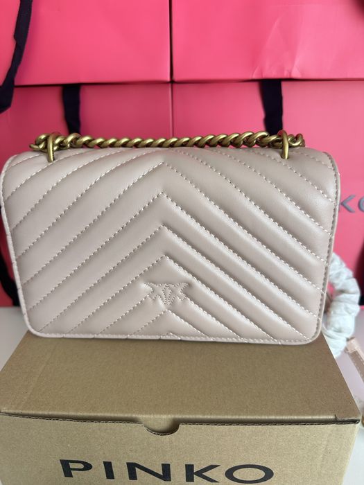 Дамска чанта PINKO Love One Mini DC в розов цвят