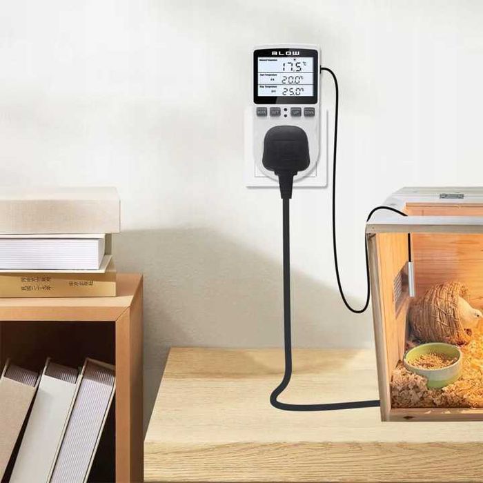 Дигитален Терморегулатор с Таймер за Контакт 3680W – Сонда -40 до 120°C