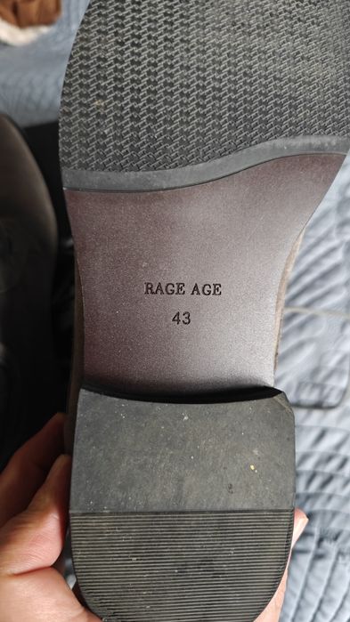 Мъжки боти Rage Age, сив велур, 43