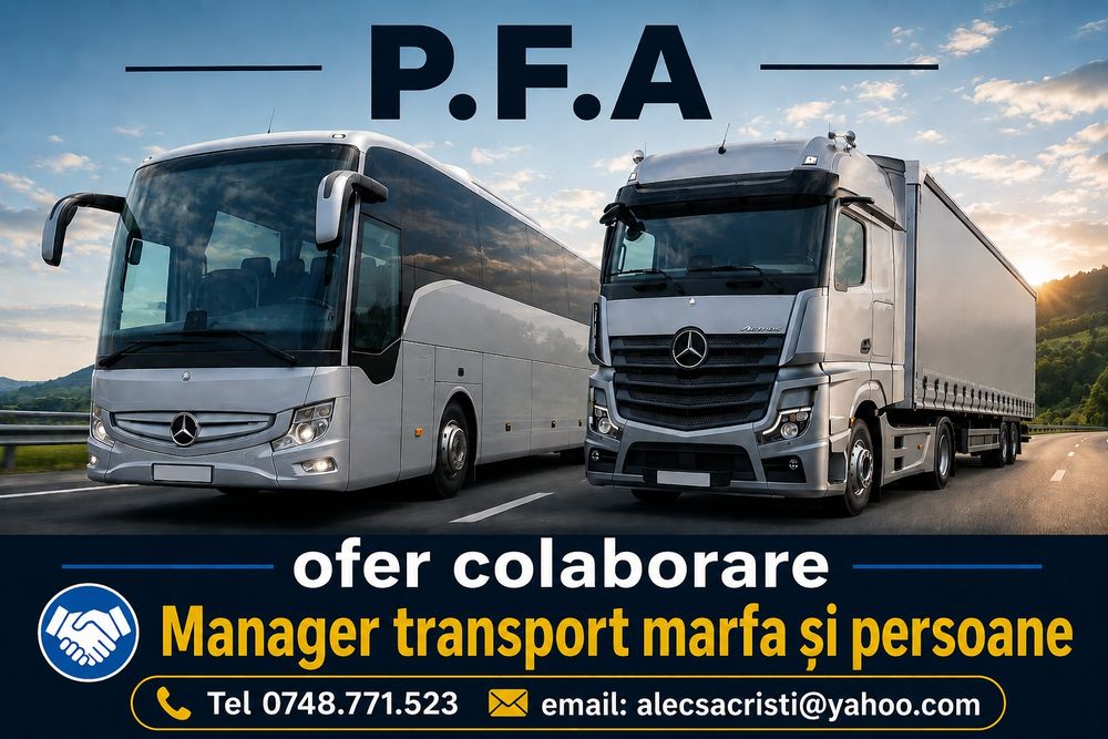 Manager transport marfa/persoane/taxi/Uber/Bolt