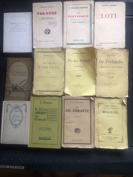 Carti in limba franceza ediții 1923-1928