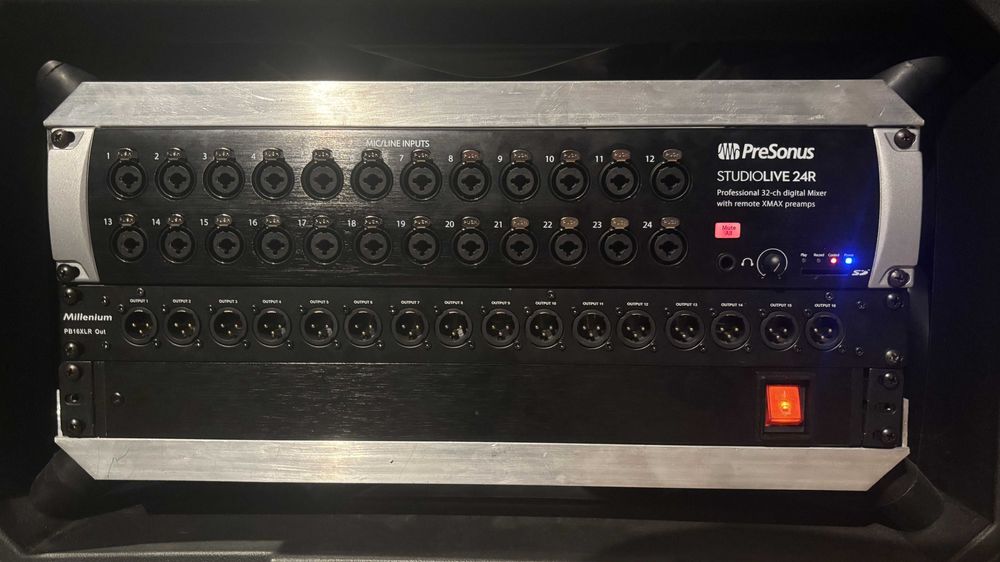 Sistem complet mixer+rack scena IDEAL studio, sali repetitii, concerte