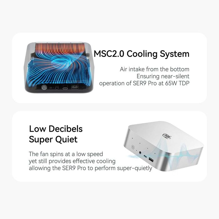 Mini PC Мини Пк Beelink SER9 Pro AMD Ryzen AI9 365 32GB DDR5 1TB SSD