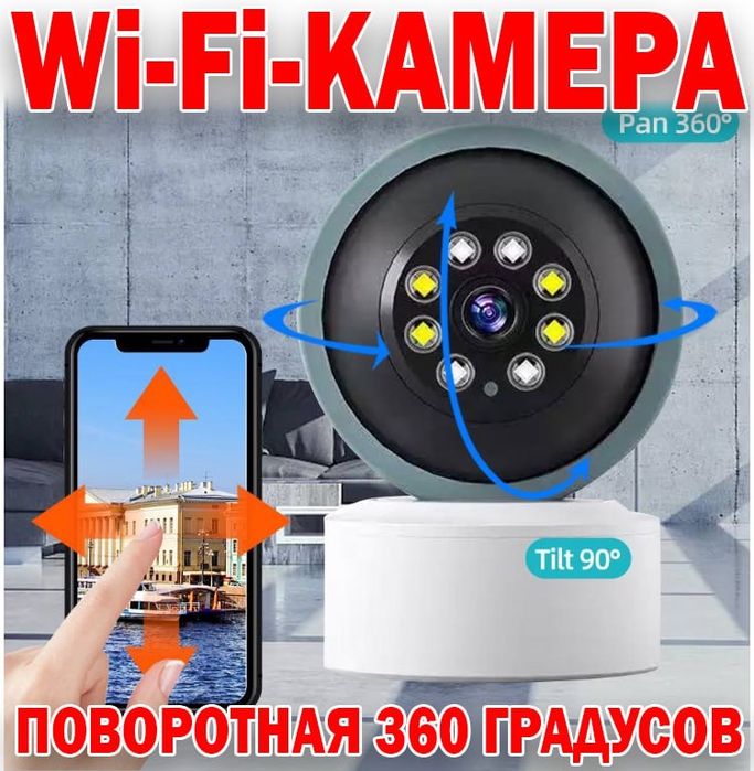 Супер цена! IP камера беспроводная 360 градусов 2 MP