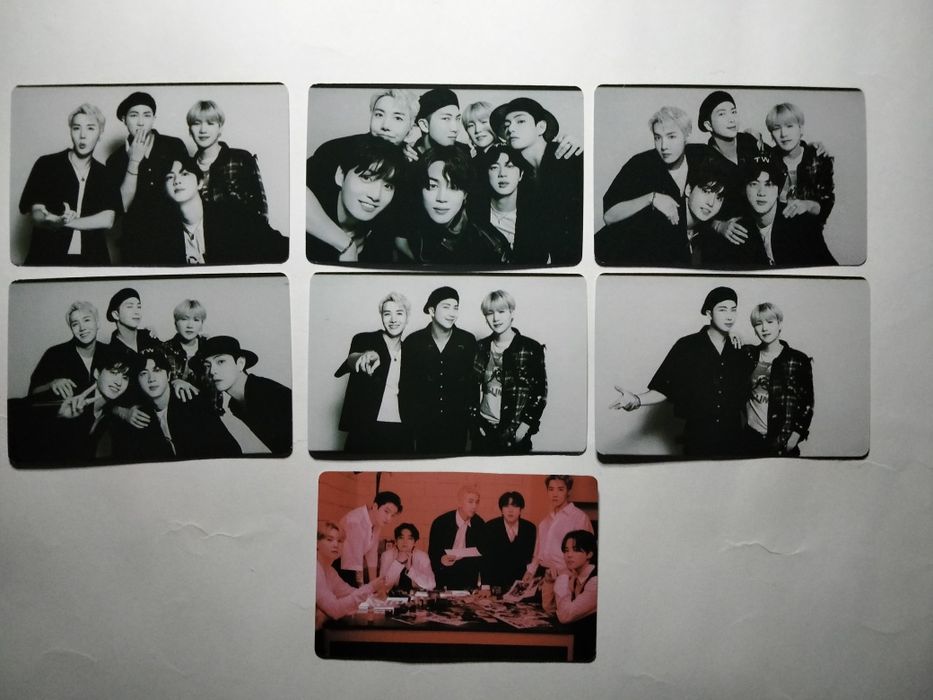 карточки BTS, цена в описании