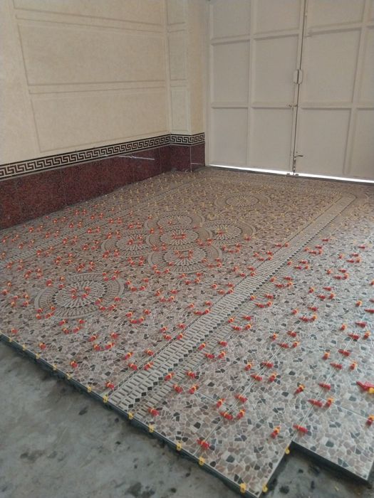 Кафельные работы, ложем плитку маёлику