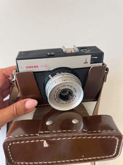 Smena 8M фотоапарат с кожен калъф