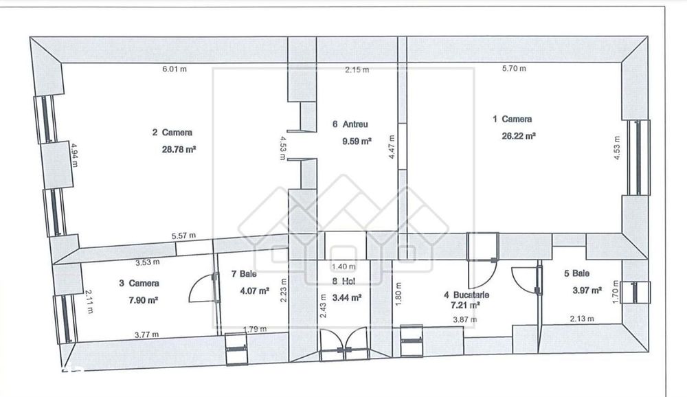 Apartament 3 camere - 88 mp, oportunitate investitie - Ultracentral