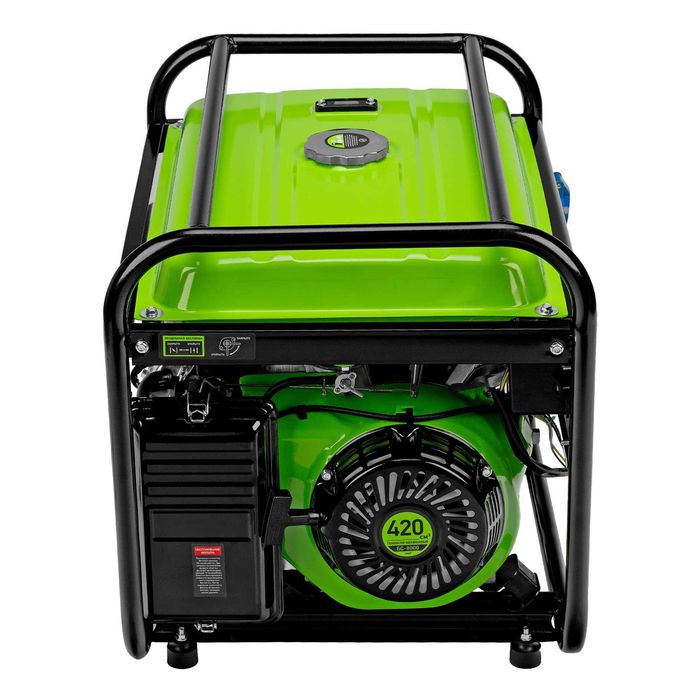 Генератор бензиновый СибртехБС-8000, 6.6 кВт, 230В,25л, ручной стартер