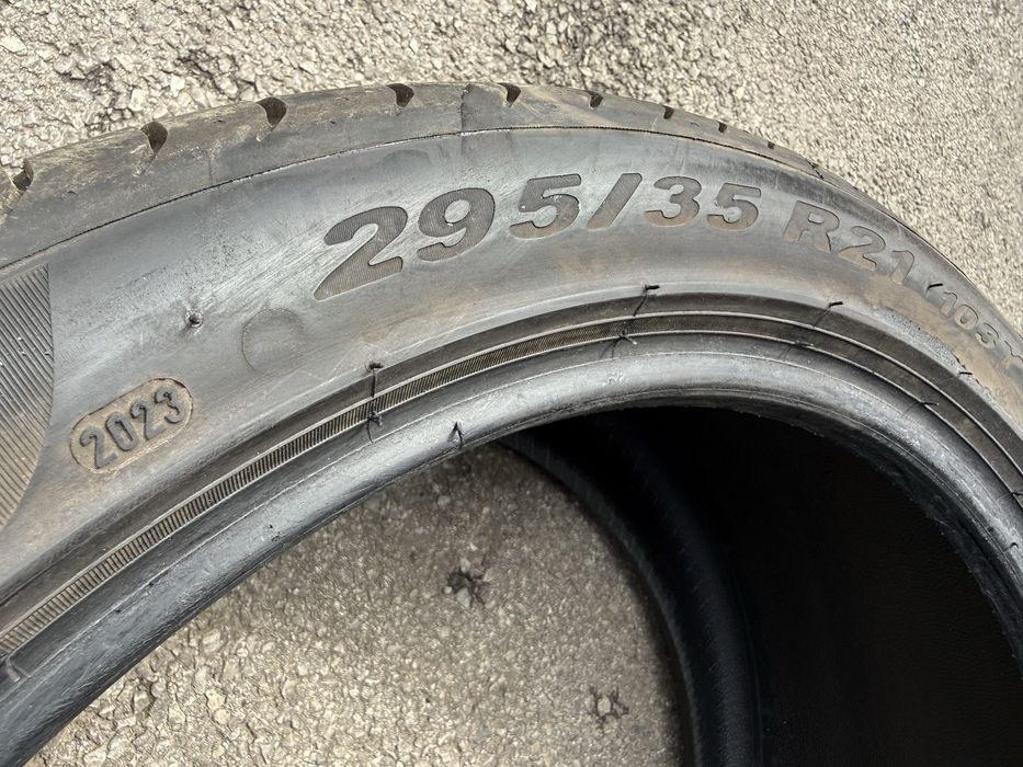 Летни гуми 295/35R21 PIRELLI хомологирани N0 DOT:2023 като нови на 95% профил ПИРЕЛИ 295-35Р21 нов дот 2023