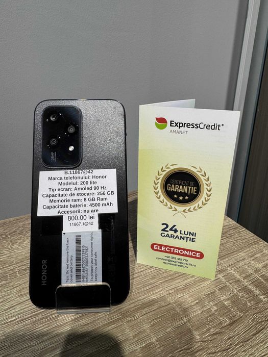 (AG42 B.11867.1) Telefon Honor 200 Lite (GARATNTIE 24 LUNI)