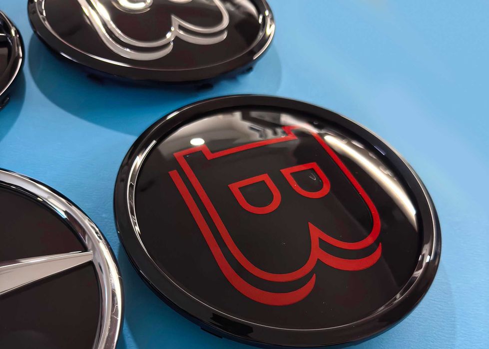 Mercedes емблема, Brabus, решетка, лого брабус мерцедес бадж