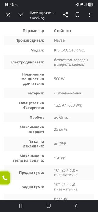 Ел.   Тротонетса N 65