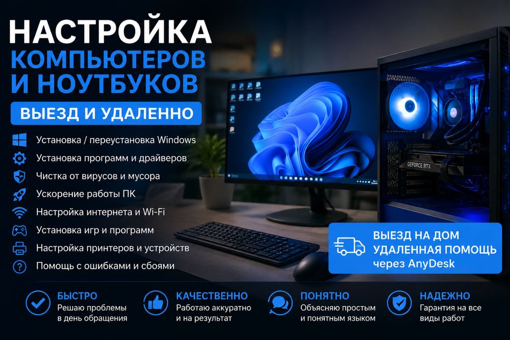 Настройка компьютеров/ноутбуков