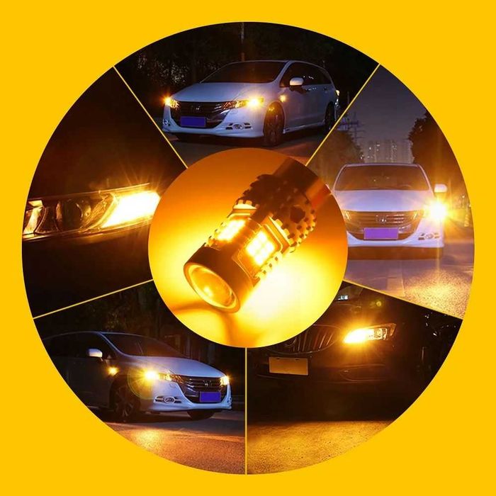 Set 2x Becuri LED Semnalizare AUXITO® BAU15S PY21W Canbus