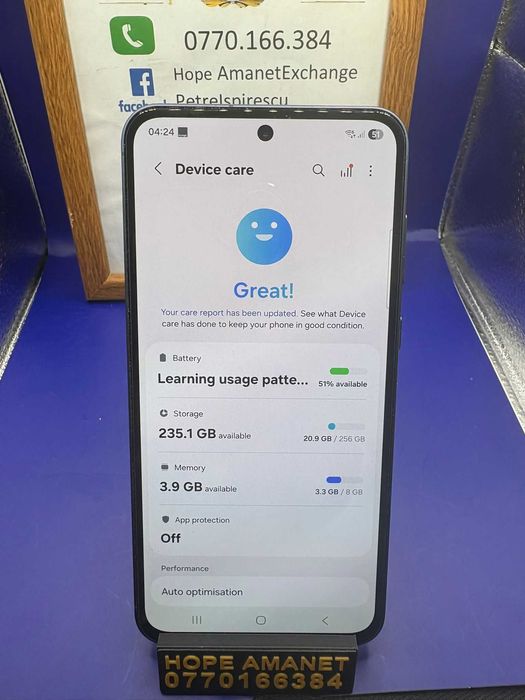 HOPE AMANET P2-Samsung s55 256 GB/8 RAM