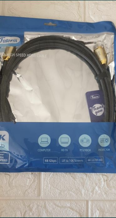 Cablu HDMI 8K Fatom , 3 m lungime super calitate