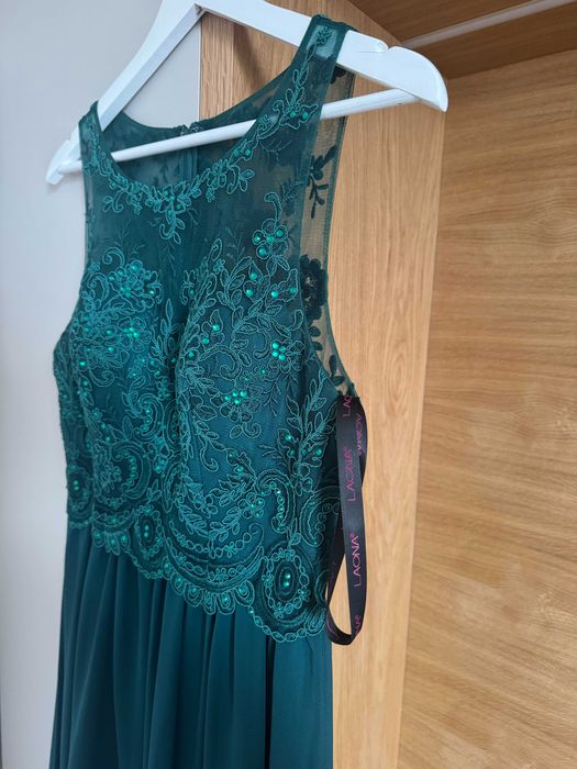 Рокля за официален повод - зелена, размер S/36 EU