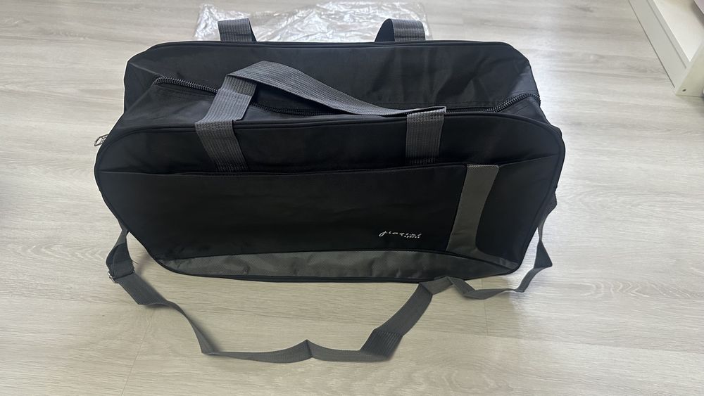 Geanta sport Longziming, neagra, dimensiuni mari, curea ajustabila, pentru femei si barbati