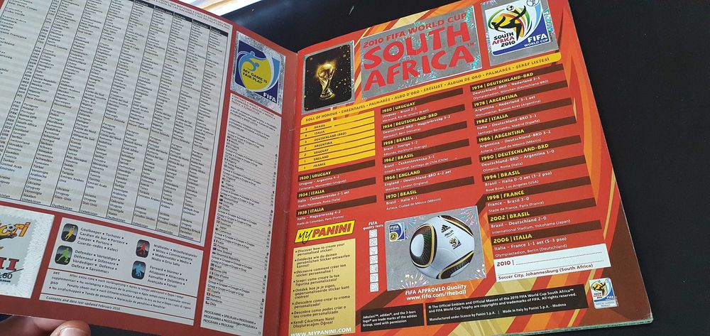Panini World Cup 2010 COMPLET