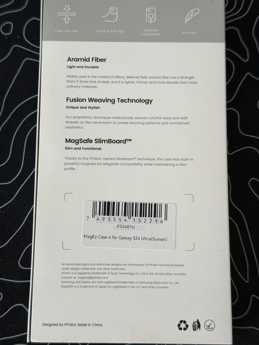 Чехол PITAKA на Samsung S24 Ultra