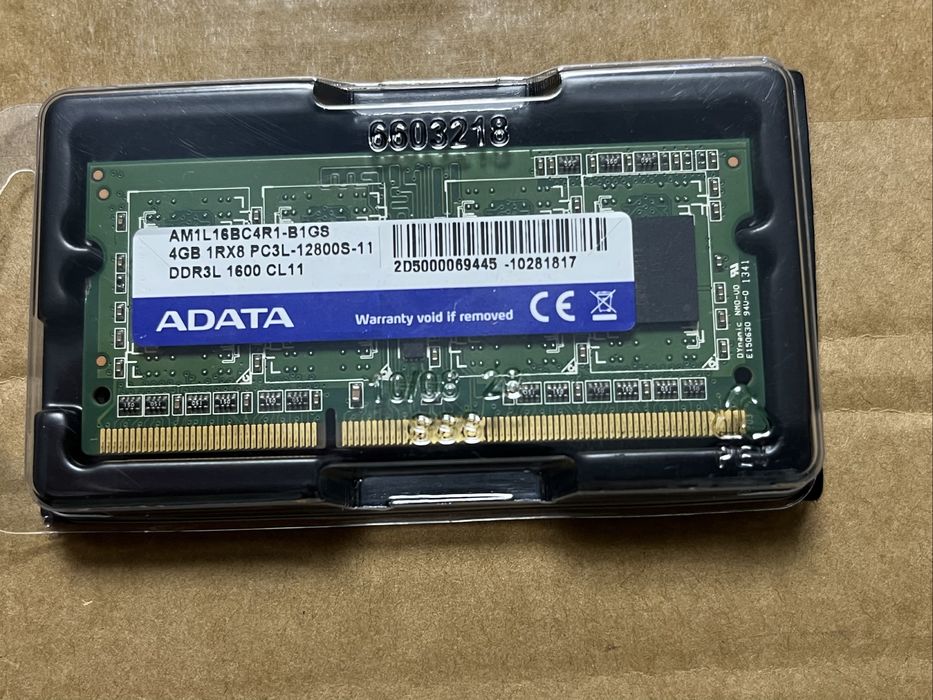 Оперативная память с ноутбука 4 гб  pc3l
