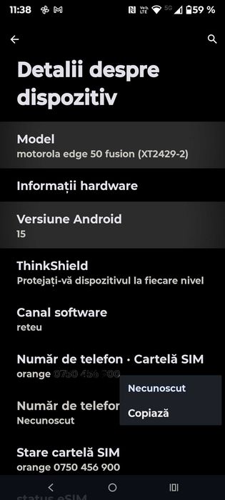 Motorola Edge 50 Fusion, Dual SIM, 256GB, 8GB