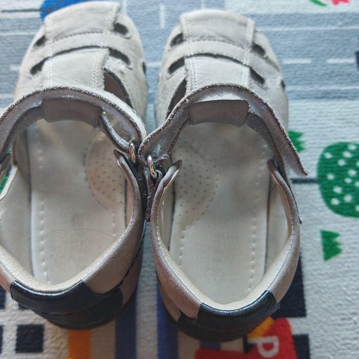 Sandale piele gri 26 Baby Avus