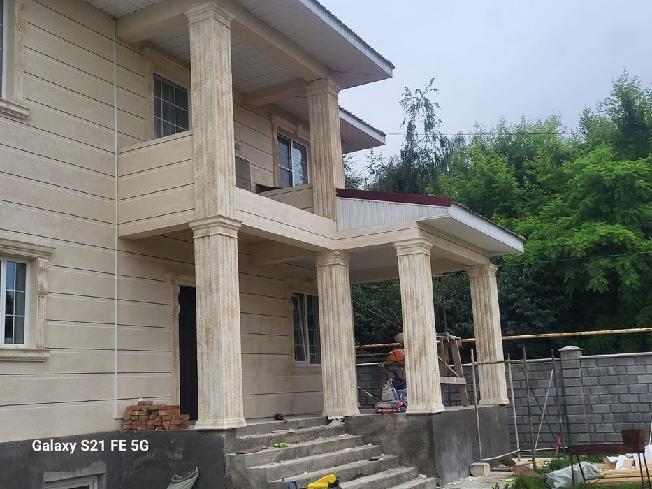 Жидкий травертин ( материал + работа)