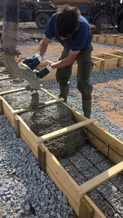 фундамент бетон стяжка