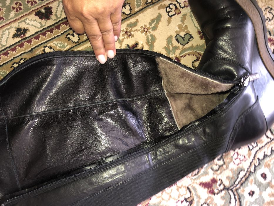 Сапоги кожанные натуралка еврозима