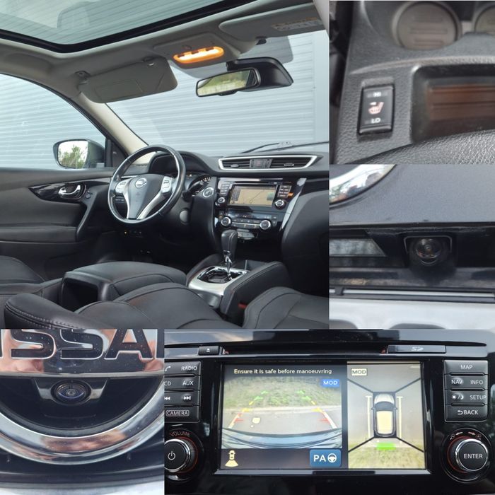 Nissan Qashqai 1.6DCI 131CP Automat Piele Panoramic Distronic Lane Side Asisst Navi Cameră 360°