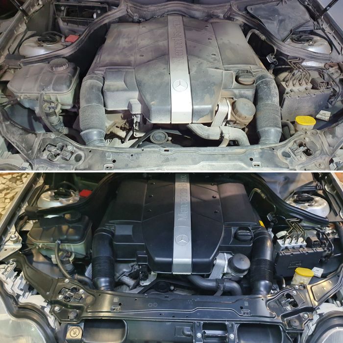 Мойка двигателя паром