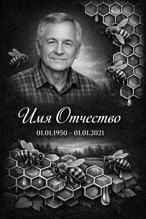 Оформление памятников под гравировку