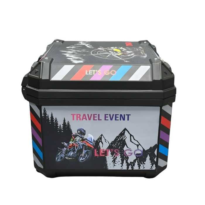 Куфар за мотоциклет / кутия за Мотор / багажник / 57L /  44 × 37 × 33 см / Заключване с ключ / 2 РАЗЛИЧНИ МОДЕЛА