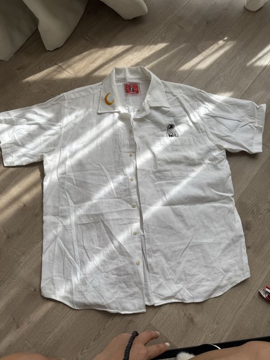 Рубашка белая корея муж