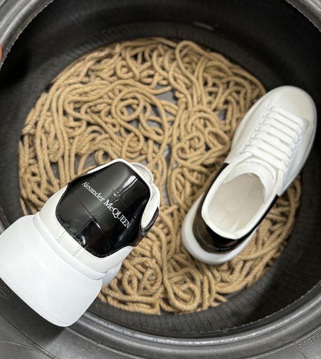 Alexander McQueen Black Leather